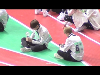 [fancam] 160829 jungkook & jimin (bts) @ isac