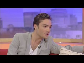 Ed westwick on gmtv
