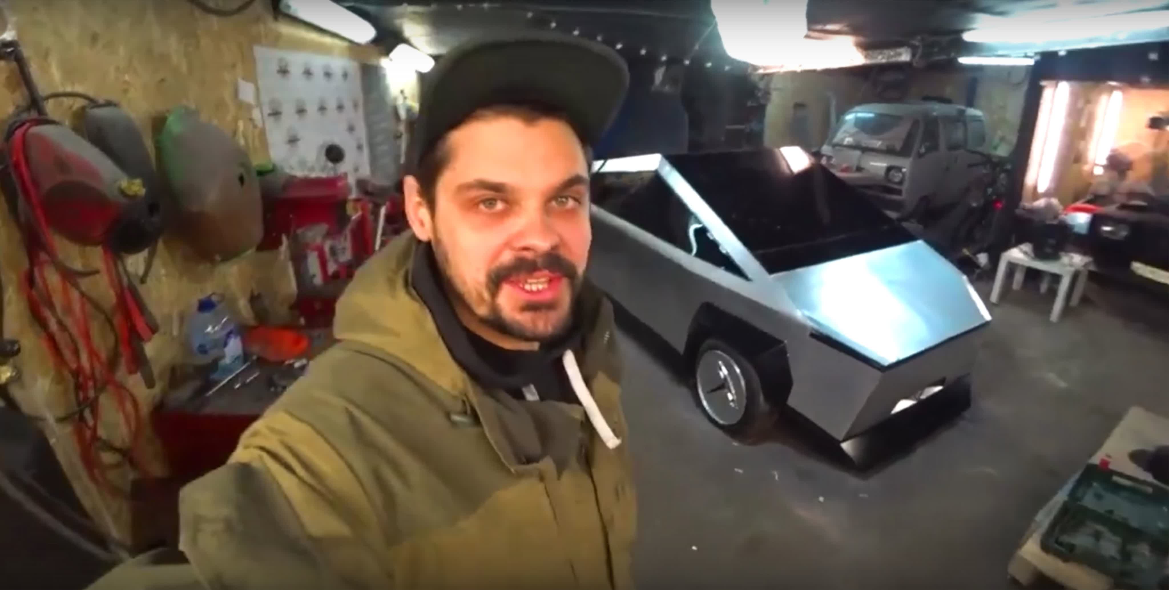 Первая tesla cybertruck из калуги