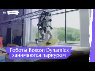 Роботы boston dynamics занимаются паркуром