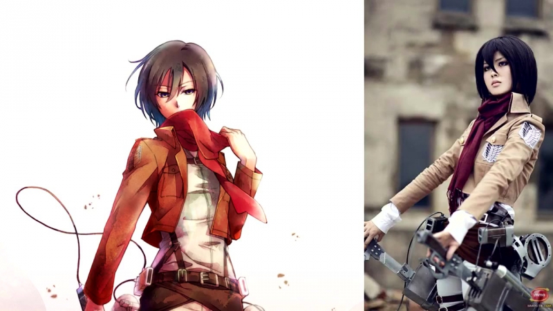 Косплей mikasa ackerman (микаса аккерман)