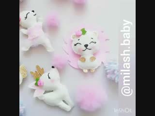 Мобиль из фетра для девочки