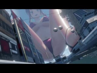 [giantess][mmd] growth ドーザー (revised)