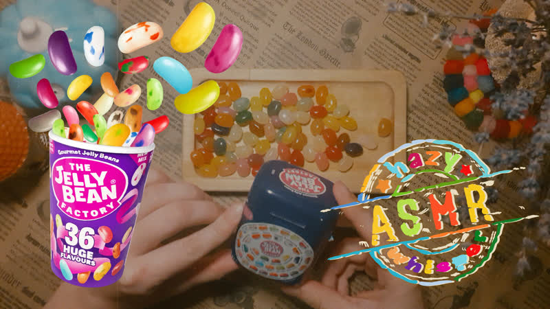 • асмр • угадываем усы мармеладных конфеток • веселый мукбанг • итинг драже jelly bean •