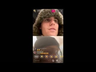 Совместная трансляция justin bieber и famous dex