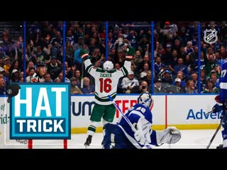 Jason zucker powers wild to victory with natural hatty