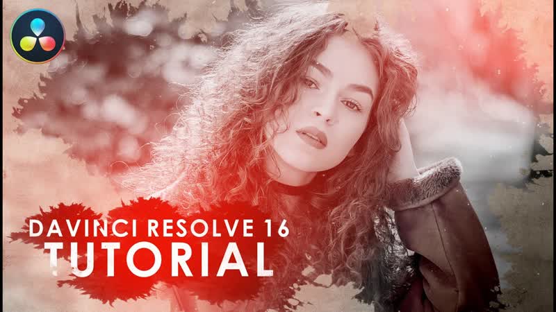 Ink splash photo slideshow animation davinci resolve 16 tutorial