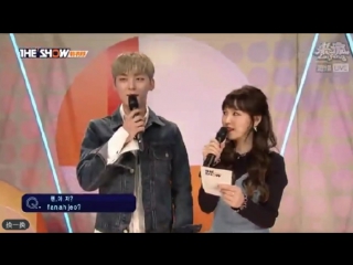 160920 the show special mc cut#4 funny redvelvet wendy nuest minhyun