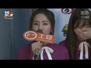 151110 lovelyz cut @ the show warm up time interview