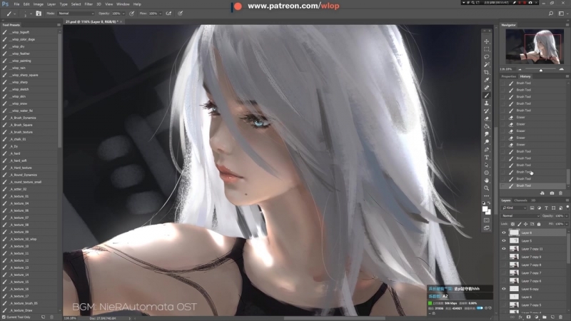 2a speed art by wlop