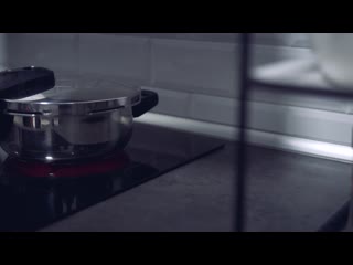Panning shot of cooking pot