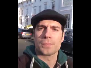 Henry cavill thanking fans for watching the witcher