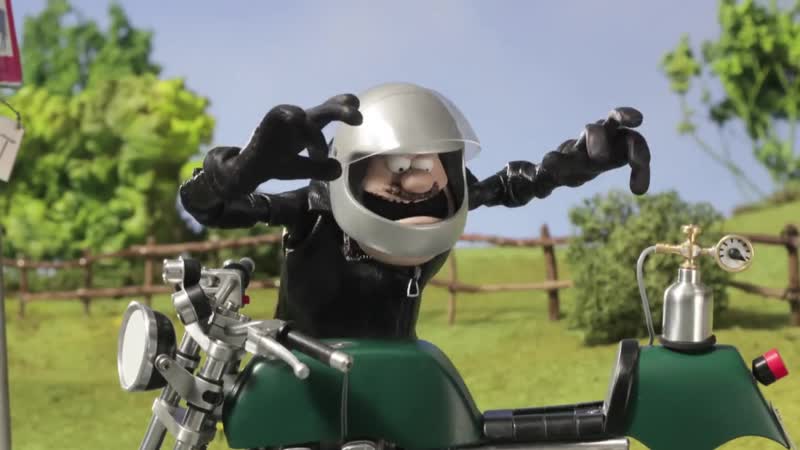 Мультфильм про мотоциклиста, байкер газует, смешной мультфильм на немецком, motomania