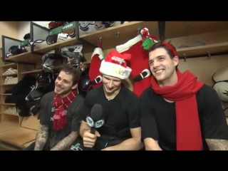 Tyler seguin, jamie benn, jason spezza rudolph the red nosed reindeer