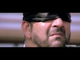 Sanjay dutt runs ahead of trains blindfold scene from luck [2005] hindi action