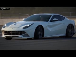 Ferrari f12 berlinetta white drift vagif channel