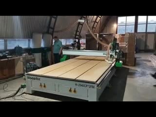 Видеообзор у клиента автосмена под композит woodtec h 2040cp*2fm от представителя ооо станки пенза