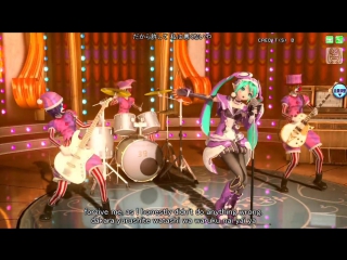 [60fps full風] cat food キャットフード hatsune miku 初音ミク diva arcade english lyrics rom