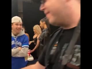 #postmalone and #drake playing beerpong backstage in toronto