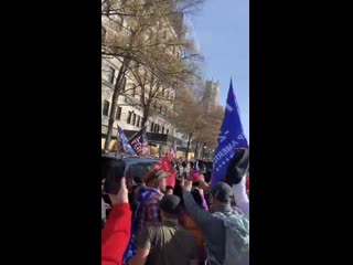 President trump has motorcade take him to the million maga march in washington dc