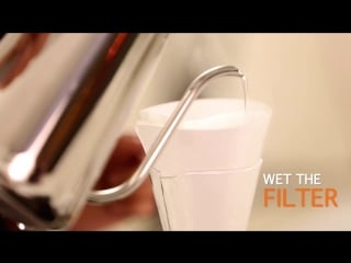 Brewing with chemex classic coffee