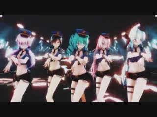 【mmd】[exid(이엑스아이디)] 알러뷰 (i love you) miku luka haku meiko yukari [thanks