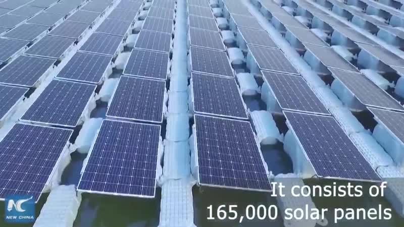 Самая большая плавучая солнечная электростанция