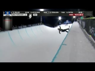 Ben ferguson wins men’s snowboard superpipe bronze x games aspen 2018