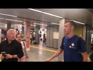 Confirmed perisic is with the inter milan squad and is on the plane to china