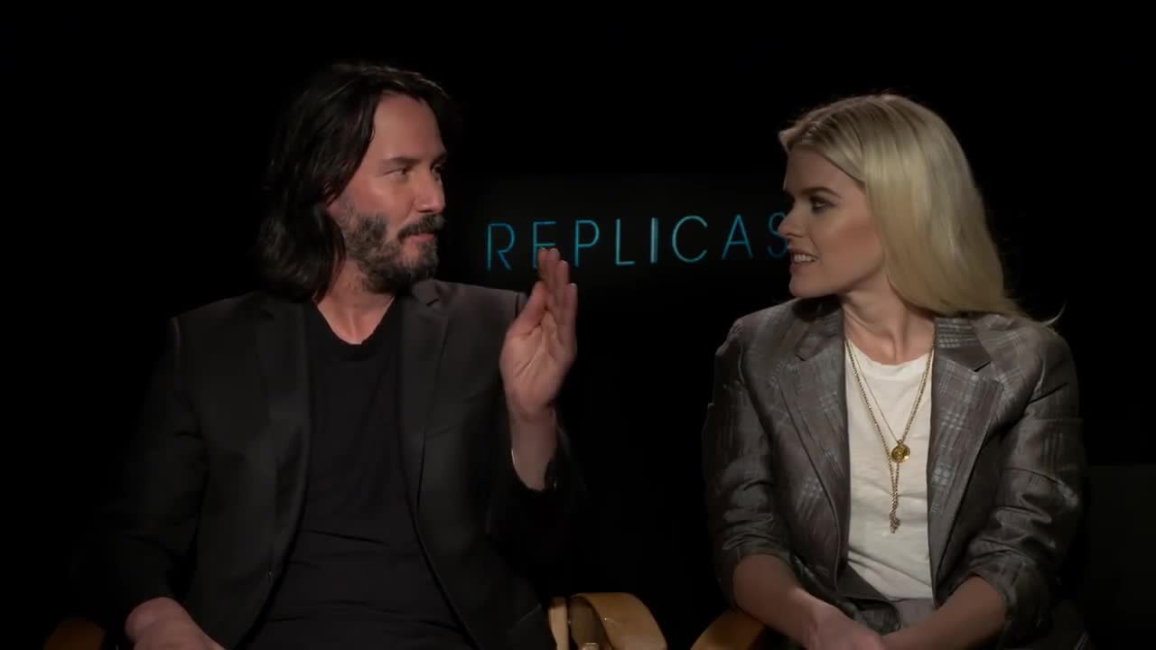 Keanu reeves and alice eve interview replicas