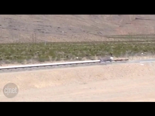 Watch the hyperloop one launch into high speed for the first time