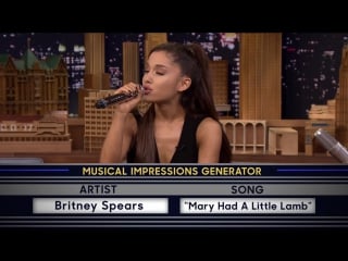 Ариана гранде на шоу джими фэллона ariana grande (the tonight show starring jimmy fallon)