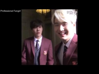 Jhope makes suga laugh ♡