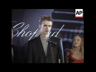 Hayden christensen at chopard award 2002