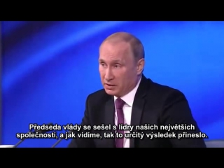 Velká tisková konference vladimira putina první část titulky cz