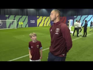 10 year old west ham super fan interviews arnautovic, wilshere pellegrini!