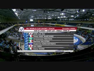 Isu world cup 01 03 02 2018/19 dresden (ger) (2 день) finals b 1500m