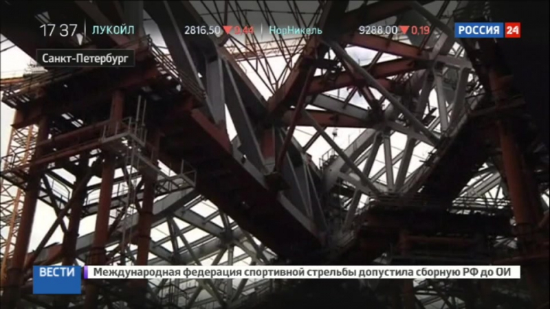 Генподрядчик стадиона в санкт петербурге приостановил строительство