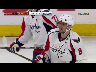 Great effort by ovechkin finished off by oshie