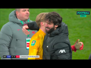 Kelleher & alisson at full time 🧤❤️