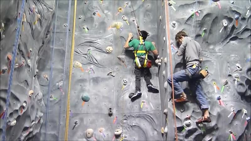 Adaptive porn sports rock climbing (wheelchair user, paraplegic)