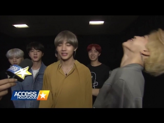 `interview` bts discusses their intensely loyal fans celeb crushes! access hollywood