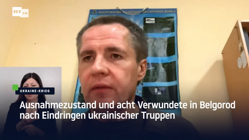 Ausnahmezustand und acht verwundete in belgorod nach eindringen ukrainischer truppen