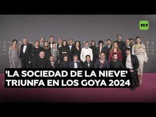 'la sociedad de la nieve' es la gran ganadora en los goya 2024 con 12 estatuillas