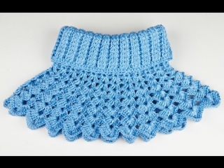 Манишка ажурная крючком 1 часть crochet lace dickey