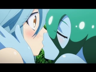 Monster musume papi x suu kiss ( yuri, lesbian scene ) [ повседневная жизнь с девушками монстрами ]