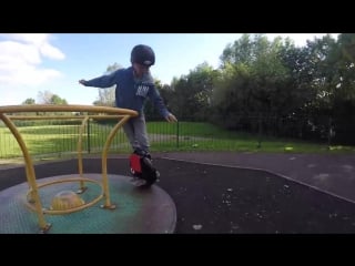 Pro rider toby stevens airwheel antics september 2015 awesome tricks, stunts, jumps and stuff