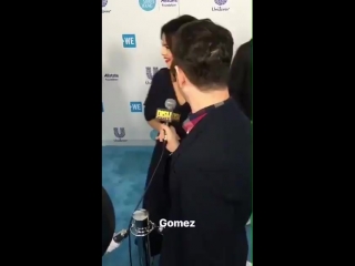 Video | selena doing interviews on the #weday blue carpet