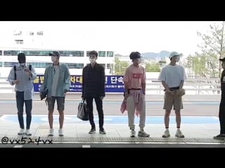 [fancam] 180824 vixx leo, ken, ravi, hongbin, hyuk on incheon airport
