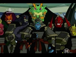 Генералы шедохана против джеки, джейд, тору и дяди с талисманами 4 сезон 13 серия приключения джеки чана (2000)